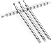 Bingfu 7 Sections Telescopic 14.7cm AM FM Antenna Portable Radio Antenna Replacement (4-Pack) Compatible with Indoor Portable Radio Home Stereo Receiver AV Audio Video Home Theater Receiver TV Tuner
