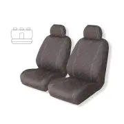 Rear Ilana Charcoal Velocity Car Seat Covers for Ford Ranger Next-Gen Double Cab