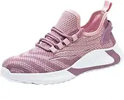 [SDEQA] Safety Trainers Womens Lightweight Steel Toe Cap Shoes Work Sneakers Industrial Protective Shoes Non Slip Anti Static