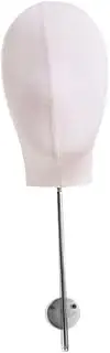 LeeQinersw Mannequin Head Model Hats Wig Display Stand Multipurpose Wall Mounted Storage Rack for Beginner Stylist Shopping Mall, White