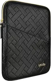 Lacdo Tablet Sleeve Case for 13 inch New iPad Air M3 M2 2025-2024, 13 inch New iPad Pro M4 2024, 12.9inch New iPad Pro 6 5 4 3 with Magic Keyboard and Smart Keyboard Folio Protective Bag,Elegant Black