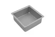 Anodised Square Cake Pan (Silver) - 17.5x7.5cm