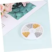 600 Pieces Sheep Eye Screw Kit Multi-Size Threaded Hook Nails Self-Tapping Sheep Eye Socket Ring for Home DIY Jewelry Craft