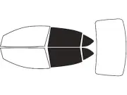 Rvinyl Window Tint Kit Fits Mitsubishi Mirage 2017-2023 (G4 Sedan)