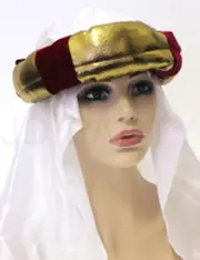 Arabian Desert Prince Hat Headpiece Costume Party Fancy Dress Arabic