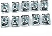 iplusmile 10pcs U Clip Fasteners Manganese Steel U Nut for Motorcycle Bodywork High Strength Easy Install Secure Wiring Cables Dashboard Panels