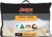 Jaspa Black High and Firm Pillow, White, 1 Count (Pack of 1)