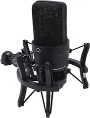 Studio Recording XLR Condenser Microphone, 26mm Diaphragm Kit for Clear Sound Pickup, Shock Mount, Windscreen, XLR Cable for Podcasting, Streaming, Gaming (Black)