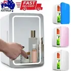 8L Portable Mini Fridge Beauty Cosmetics LED Mirror Makeup Refrigerator Cooler