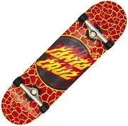 Santa Cruz Skateboards Complete Flame Dot Red 8.25" x 31.5" Assembled