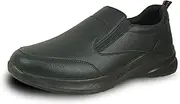 [vangelo] Professional Slip Resistant Men Work Sneaker Shoe for Food Service Health Care Nurse Nick and Jimmy Black