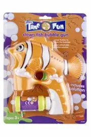Smiffys Clown Fish Bubble Gun with Bubble Pot