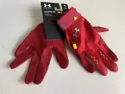 Under Armour UA Harper Pro Red Baseball Batting Gloves 1365465-600 Men's Sz S
