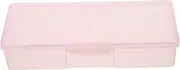 Gogogmee Box Nail Kit Nail Tools for Nail Art Storage Organizer for Nail Holder Nail Case Organizer Nail Organizers and Storage Nail Desk Organizer Nail File Case Pink