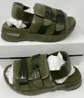 $850 Givenchy 4G Marshmallow Slingback Pool Slides Sandals Slippers Olive 9/42