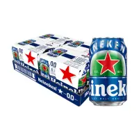在飛比找momo購物網優惠-【Heineken 海尼根】海尼根0.0零酒精-鋁罐裝330