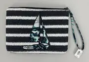 Vera Bradley Straw Wristlet Shore Enough Blue Sailboat MSRP $49