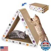 CATISM Cat Scrather Cat Scratching Board - Foldable - Triangle, 6 Usable Side