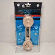 Vintage 1985 AT&T Volume Control Handset Beige Phone Reciever