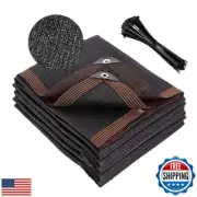 Shade Cloth with Grommets 10x20ft, 70% Sunblock Mesh Tarp and Outdoor Sun Sha