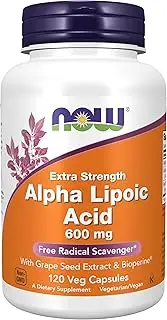 NOW Alpha Lipoic Acid 600 mg,120 Veg Capsules