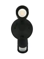 Bastion 1 Light LED Flood Light with Sensor in Black