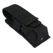 2PCS Nylon Single Mag Pouch Insert Flashlight Combo Clip Carrier For Duty Belt Hunting Gun Accessories BLACK COLOR