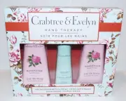 NIB CRABTREE & EVELYN ROSEWATER & GOATMILK HAND THERAPY HAND LOTION GIFT SET