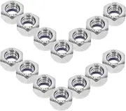 BUGUUYO 15pcs M8 Stainless Steel Hexagon Nuts 13mm Threaded Lock Nuts for Machinery Automotive Construction