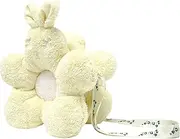 [zinici] Cute Plush Crossbody Purse for Girls (cute bunny, yellow), Yellow