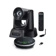 5.8GHz Wireless Conference Room Camera System | 3X 60fps PTZ Camera with Blue...