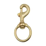 Brass Snap Hook Key Ring Hook Clip Purse Clasp Fastener Heavy Duty Accessory