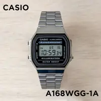 在飛比找蝦皮購物優惠-【金台鐘錶】CASIO 卡西歐 簡約電子錶 方型 鋼帶 復古