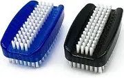 GKETN Nail Brush for Cleaning Fingernails 2 Sided Nylon Bristles Fingernail Brush for Cleaning Nail Scrubber Scrub Clean Soft Stiff Nail Scrub Brush, 2 Pack