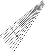 10Pcs Reusable Stainless Steel Grilling Skewers for Outdoor BBQ High Temperature Resistant Barbecue Utensils Safe and Durable Kabob Sticks for Meat and Vegetables