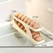 Double Layers Egg Storage Box Refrigerator Automatic Rolling Slide Egg Rack Refr