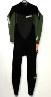 O'NEILL Men's 3:2 HEAT Back-Zip Wetsuit - BLK/SCOUT/BLK - Small - NWT
