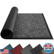 Mibao Front Door Mat, Dirt Trapper Welcome Mat for Outdoor Indoor, Non-Slip W
