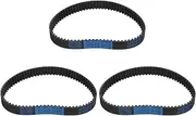 uxcell 3pcs HTD-5M Rubber Timing Belt 75 Teeth, 375mm Pitch Length x 15mm Width x 3.6mm Height, Closed Loop Pulley Timing Belt