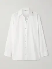 [The Row] The Row - Sisilia Cotton-poplin Shirt - White - US2 US 2 White