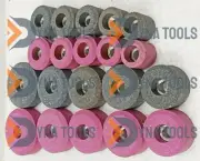 VALVE SEAT GRINDING STONES SET OF 20 PCS For B & D HOLDER 9/16" Thread Dual Grit