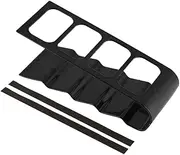 REMOTE CONTROL HOLDER ORGANIZER STORAGE RACK FOR TV DVD VCR PHONE 4 SLOTS LIGHTWEIGHT PORTABLE [HOME LIVING ROOM] (Black)