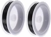 2 Rolls Colored Iron Wire Flexible for Flower Bouquets Jewelry Beading and Creative Projects Yards Each Durable Galvanized Material