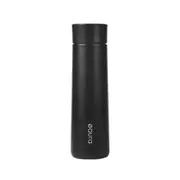 380ml One-carat Intelligent LCD Display USB Wireless Charging Temperature Warming Handy Cup (Black)