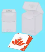 30 Ultra Pro MTG Mana 8 Token Dividers Clear 100+ Deck Storage Case Box magic