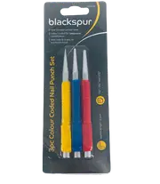 Colour Coded Nail Punch - 3 Pieces