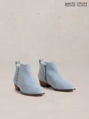 White Stuff Blue Willow Weave Ankle Boots (F25158) | $182