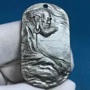 26.8gm Aletai iron meteorite dharma pendant ATP0449