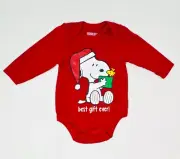Peanuts Snoopy and Woodstock Charlie Brown Christmas 3M Holiday Bodysuit