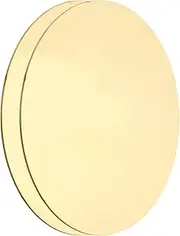 uxcell 2 Pcs Round Brass Plate, 100mm (3.94") Dia Brass Copper Sheets, 1mm H62 Brass Copper Plates for Crafts, DIY, Electrical Repairs, Industrial Use